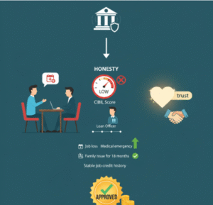 "कम CIBIL स्कोर पर पर्सनल लोन कैसे लें।"