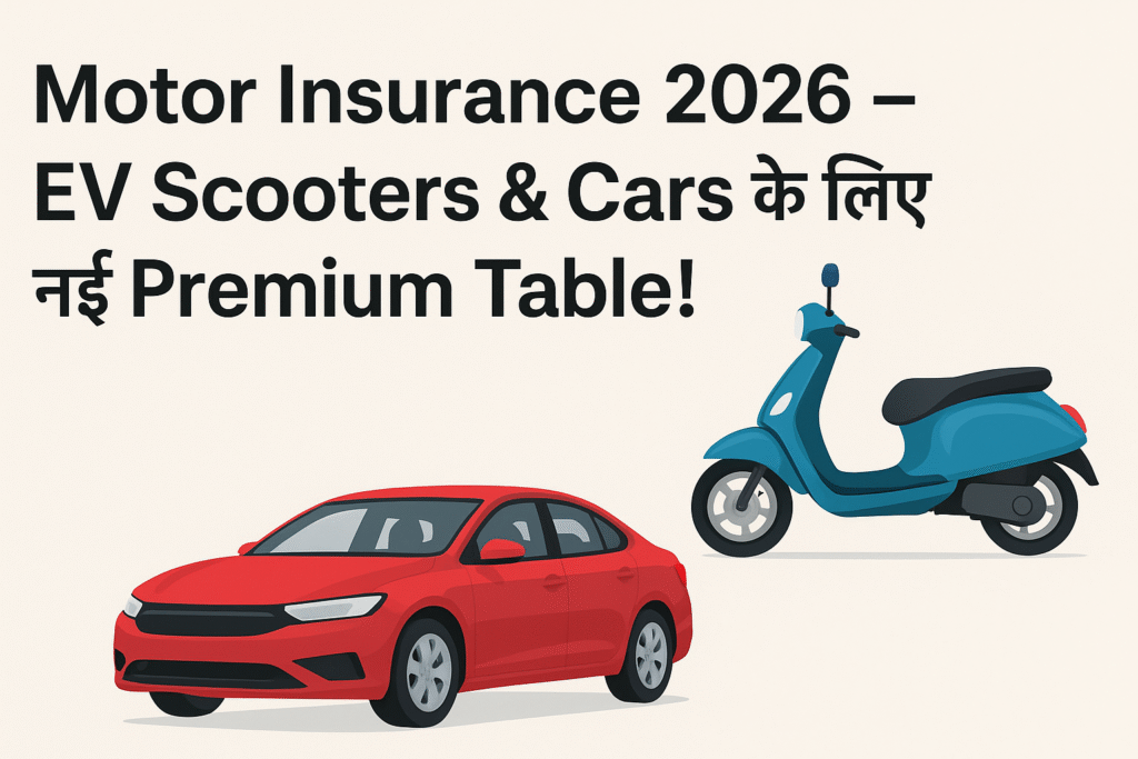 Motor Insurance 2026 – EV Scooters & Cars के लिए नई Premium Table!